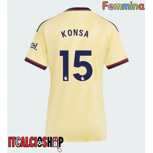Arsenal Ezri Konsa #15 Terza Maglia Femmina 2026-27 Manica Corta